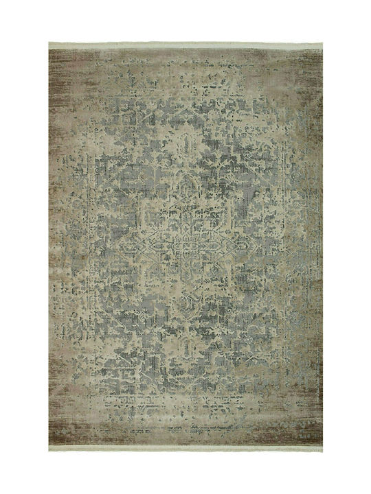 Koulis Carpets 0341A Teppich Rechteckig mit Fransen Beige