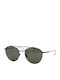 Lacoste Men's Sunglasses with Gray Metal Frame and Black Lens L216S-035