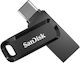 Sandisk Ultra Dual Drive Go 256GB USB 3.1 Stick mit Verbindung USB-A & USB-C Schwarz