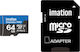 Imation Express Pro microSDXC 64GB Klasse 10 U3 V30 A1 UHS-I mit Adapter