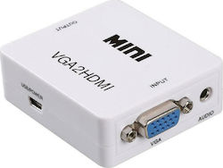 Powertech CAB-H107 3.5mm / VGA Female To HDMI Female