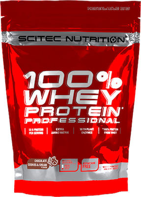 Scitec Nutrition 100% Whey Professional Πρωτεΐνη Ορού Γάλακτος με Γεύση Chocolate Cookies & Cream 500gr