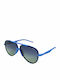 Polaroid Men's Sunglasses with Blue Frame and Gray Gradient Polarized Lens PLD6017/S ZDI/PW