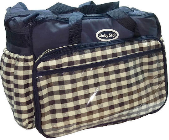 Bebe Stars Shoulder/Hand Diaper Bag Plaid
