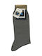 Pournara Herren Einfarbige Socken Mid Grey 1Pack