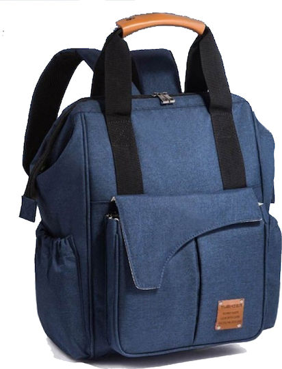 Best4Baby Τσάντα-Αλλαξιέρα Πλάτης Navy Μπλε 40x40εκ.