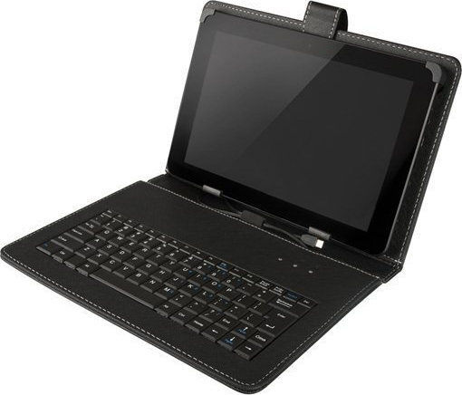 Yenkee Keyboard Case Flip Cover Αγγλικά US Μαύρη (Universal 10")