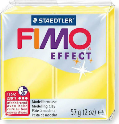 Staedtler Fimo Effect Translucent Yellow Πολυμερικός Πηλός 57gr