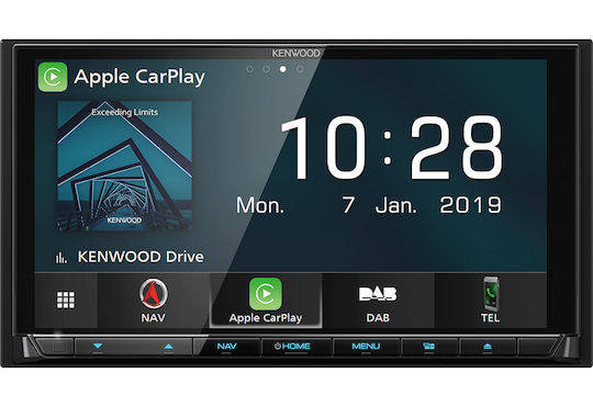 Kenwood Ηχοσύστημα Αυτοκινήτου 2DIN (Bluetooth/USB) με Οθόνη Αφής 6.8"