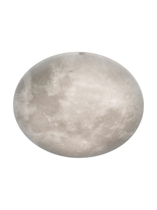Trio Lighting Lunar Deckenleuchte 40cm Weiß mit Integrierter LED und Fernbedienung