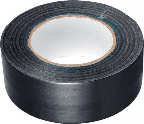Ceys Black Αυτοκόλλητη Υφασμάτινη Ταινία Μαύρη 10mx50mm