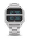 Adidas Archive MR2 Digital Watch Battery with Silver Metal Bracelet