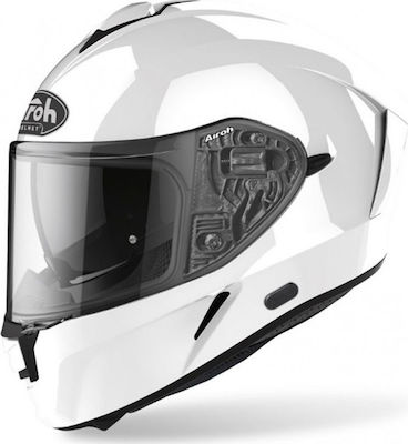 Airoh Spark Full Face Helmet with Sun Visor ECE 22.05 1520gr White Gloss AIR000KRA187