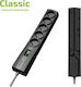 Ever Ever Classic Power Strip 5 Positions with Switch and Cable 3m
