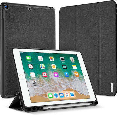 Dux Ducis Domo Flip Cover Synthetic Leather Black (iPad 2017/2018 9.7")