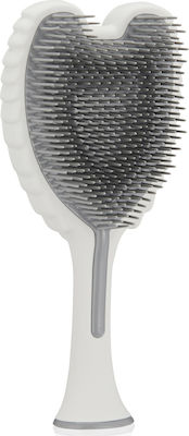 Tangle Angel 2.0 Matt Satin White Brush Hair for Detangling