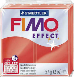 Staedtler Fimo Effect Полимерна Глина Червена 57гр