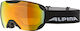 Alpina Pheos S QHM SPH Ski & Snowboard Goggles Kids Black with Lens in Yellow Color