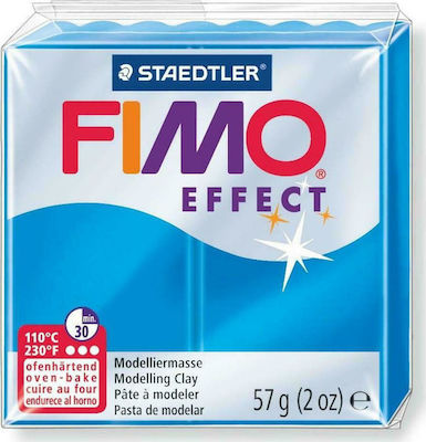 Staedtler Fimo Effect Translucent Blue Πολυμερικός Πηλός 57gr