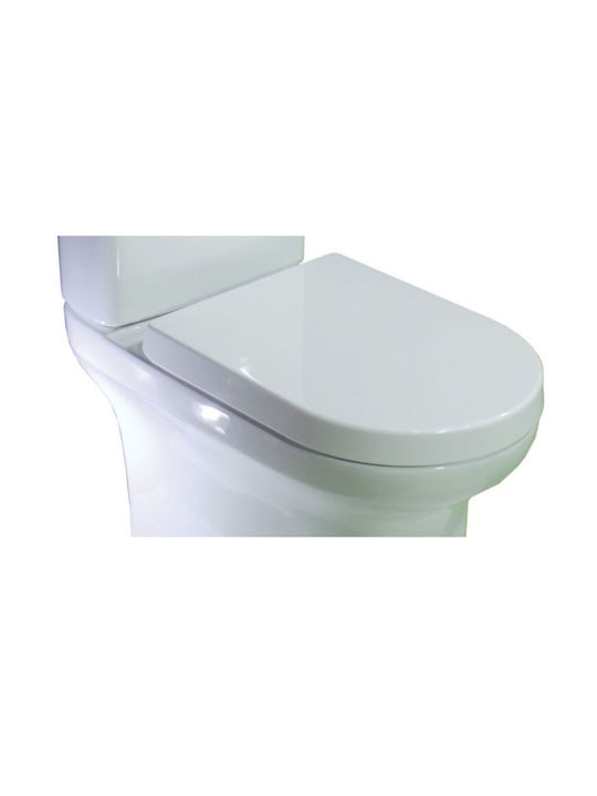 Huida Bakelite Soft Close Toilet Seat White Fontana-Skay 46cm