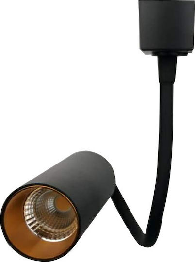 Atman Single LED Natural White Spot in Black Color