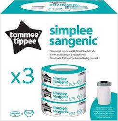 Tommee Tippee Simplee Sangenic Ersatzkassetten für Mülleimer 3 Stück