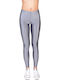 Jacqueline Shiny Women's Long Everyday Legging Shiny Gray