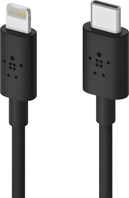 Belkin Boost Charge USB-C to Lightning Cable 18W Μαύρο 0.9m (F8J239DS03-BLK)