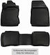 Novline Set of Front and Rear Mats 4pcs Tray Type for BMW X4 2014-2017 Black