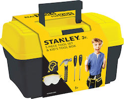 Stanley Jr Toys Детски Инструмент 5 Piece Tool Set & Toolbox 5бр