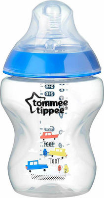 Tommee Tippee Plastic Bottle Closer to Nature Anti-Colic with Silicone Nipple for 0+, 0+ m, months Blue 260ml 1pcs