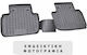 Novline Rear Mats 2pcs Tray Type for Subaru XV 2012-2016 Black