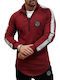 Vinyl Art Clothing Men's Sweatshirt with Pockets Burgundy