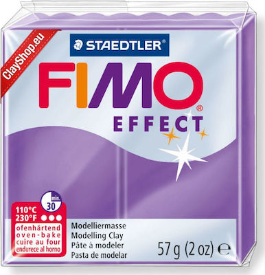 Staedtler Fimo Effect Translucent Purple Πολυμερικός Πηλός 57gr