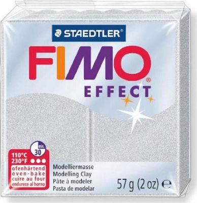 Staedtler Fimo Effect Metallic Silver Πολυμερικός Πηλός 57gr