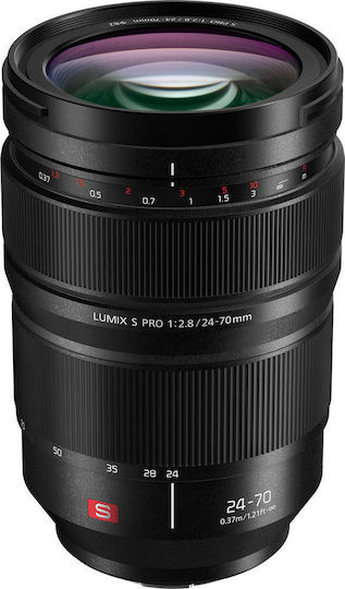 Panasonic Full Frame Camera Lens Lumix S Pro 24-70Mm F/2.8 Standard Zoom / Wide Angle for Leica L Mount Black