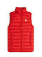 Guess Kids Quilted Jacket Sleeveless short Red