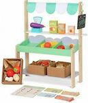 Gerardo’s Toys Magazin pentru Copii Wooden Market Stall din Lemn pentru 3+ Ani 12buc