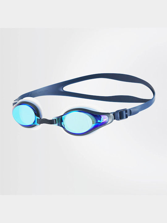 Speedo Mariner Supreme 8-11319B974 Swimming Goggles Adults with Anti-Fog Lenses Blue/Navy Blue 8-11319-B974