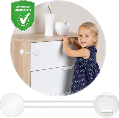 Reer Cabinet & Drawer Protector with Sticker made of Plastic in White Color 1pcs