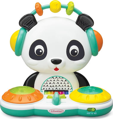 Infantino Tier Spin & Slide Dj Panda mit Musik und Licht für 6++ Monate