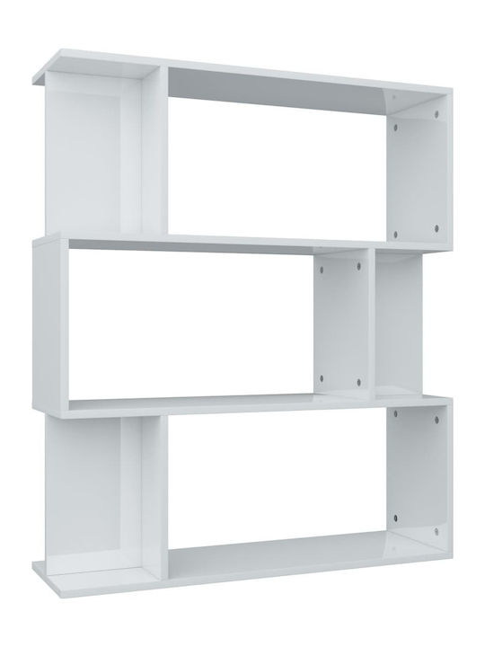 Bookcase White 80x24x96cm