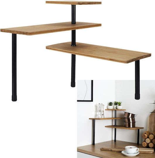 Click Επιτραπέζια Βάση Bamboo 43x43x38εκ. Μπεζ