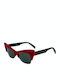 Italia Independent Women's Sunglasses with Red Plastic Frame 0908V.053.000