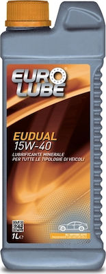 Eurolube Λάδι Αυτοκινήτου Eudual 15W-40 1lt