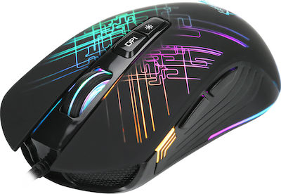 Xtrike Me GM-510 RGB Gaming Ποντίκι 6400 DPI Μαύρο