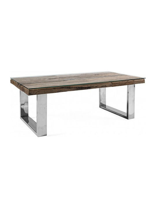 Stanton Rectangular Solid Wood Coffee Table Walnut L110xW60xH40cm