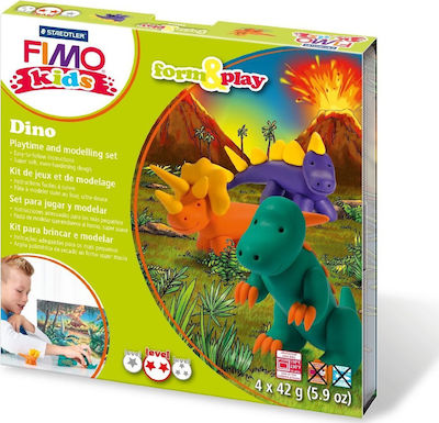 Staedtler Fimo Dino Pentru Copii Polimerică Argilă Chitare electrice Multicolorς 168gr 8034-07