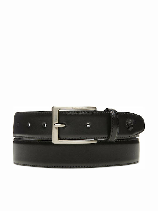Timberland Herren Gürtel Leder Schwarz