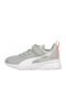 Flyer Runner V Ps Kids Sports Shoes Running with Hoop & Loop Closure Gray